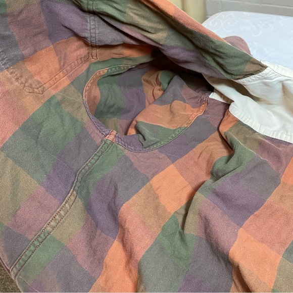 Vintage Magellan Sportswear 100% Cotton Plaid Button Up Shirt Flannel Style Fall - Picture 10 of 11